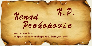 Nenad Prokopović vizit kartica